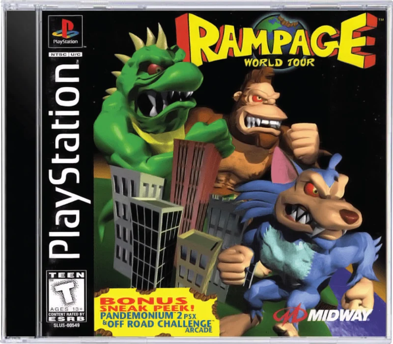 Rampage World Tour - Sony PlayStation 1 (PS1)