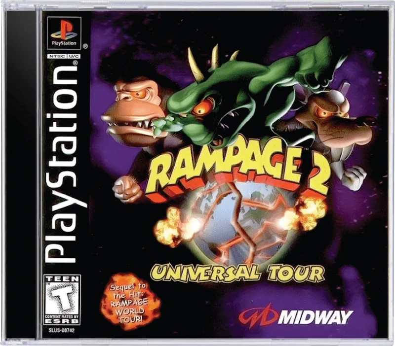 Rampage 2 Universal Tour - Sony PlayStation 1 (PS1)