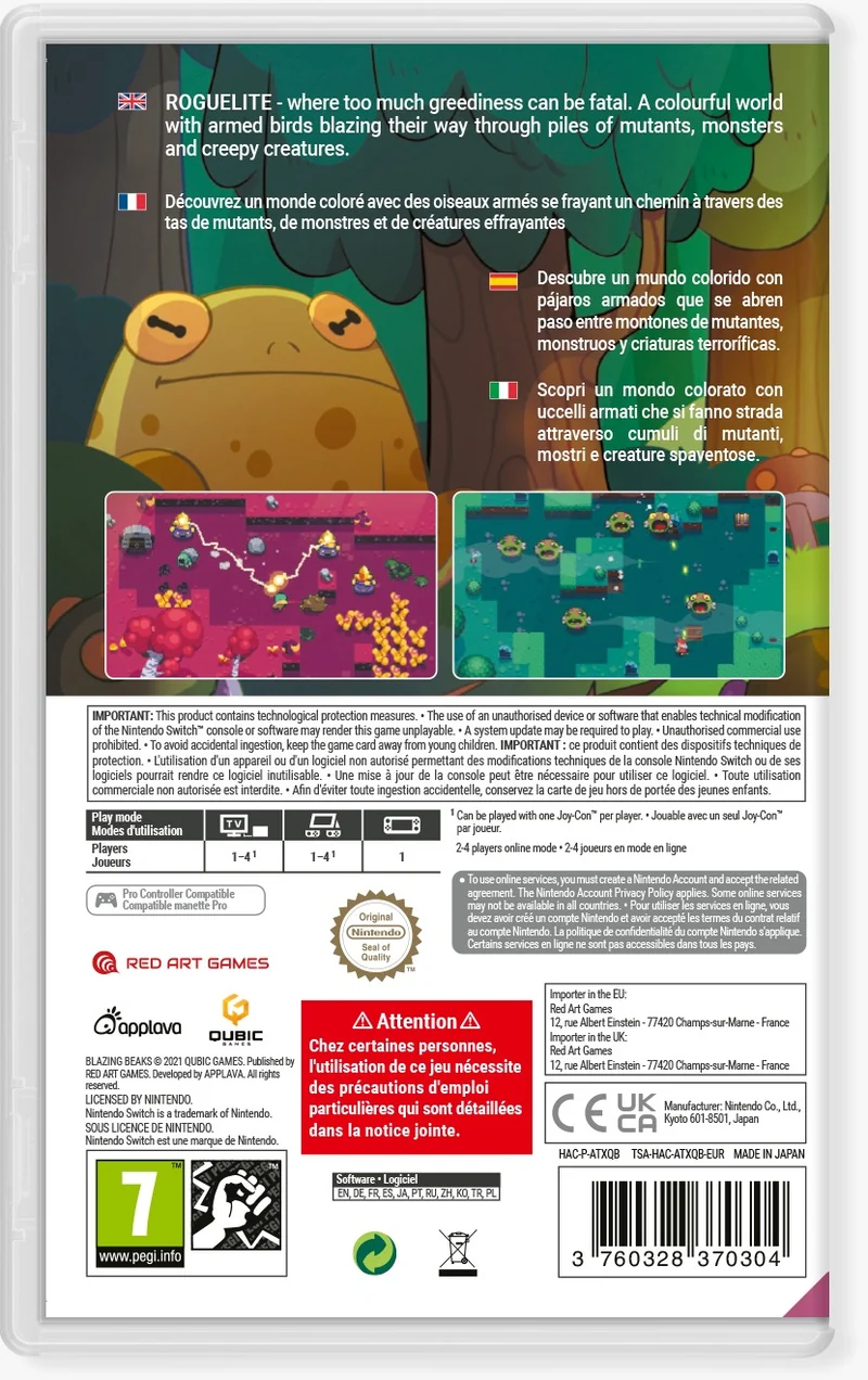 Blazing Beaks Nintendo Switch Edizione Europea