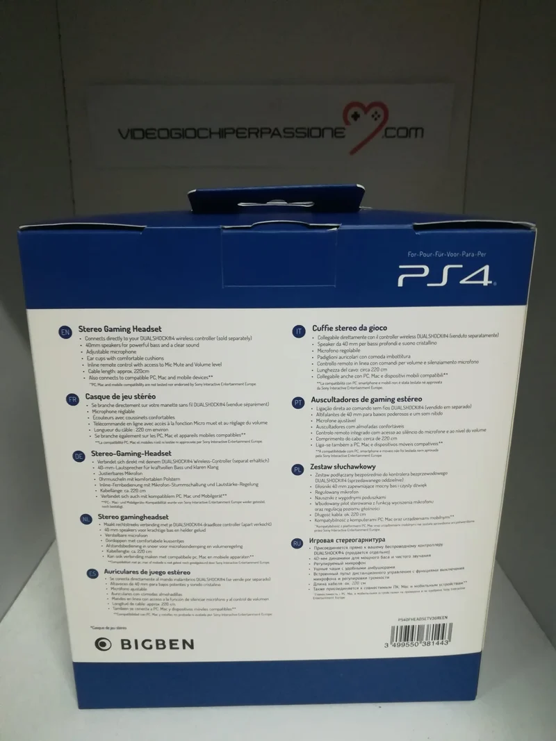 Cuffie Gaming per PS4-PS5 con microfono Camouflage Bigben Interactive