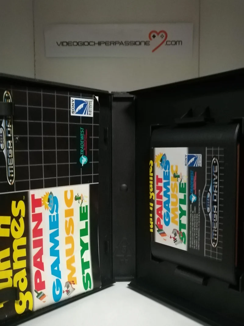 FUN'N GAMES SEGA MEGA DRIVE PAINT-GAMES-MUSIC-STYLE- (usato)