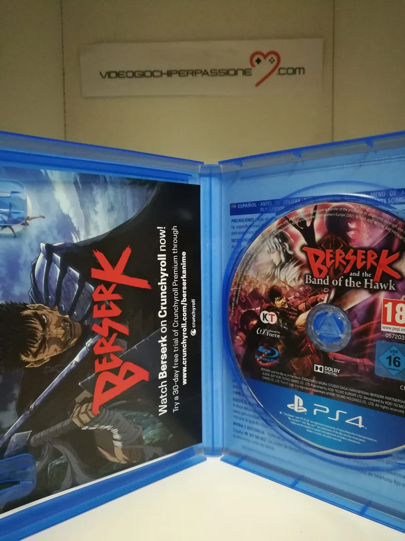 BERSERK AND THE BAND OF THE HAWK PS4 (usato garantito)(versione italiana, spagnola)