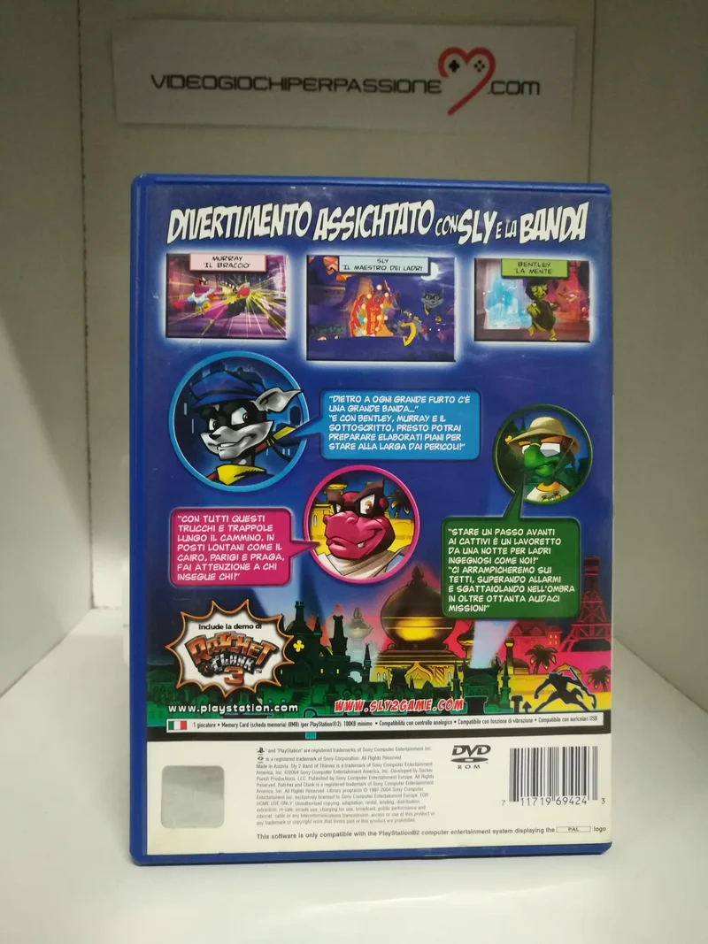 SLY 2 : LA BANDA DEI LADRI PS2 (usato garantito)