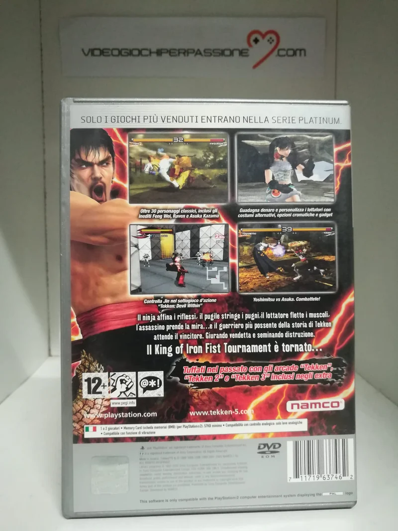 TEKKEN 5 PS2 (usato garantito)(senza manuale)