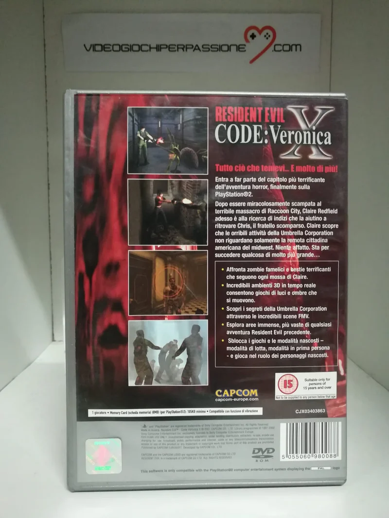 RESIDENT EVIL - CODE VERONICA X PS2 (usato garantito)