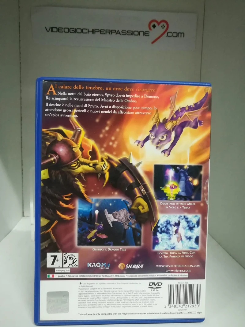 THE LEGEND OF SPYRO THE ETERNAL NIGHT PS2 (usato garantito)