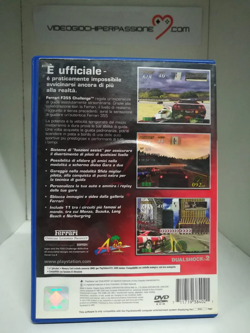 FERRARI F355 CHALLENGER PS2 (usato garantito)