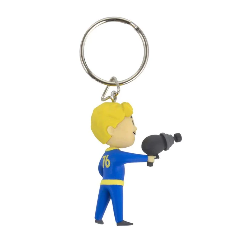 Portachiavi/portachiavi con arma energetica Vault Boy ufficiale di Fallout 76