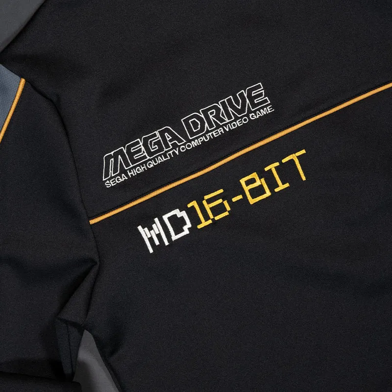 Felpa con cappuccio nera ufficiale SEGA Mega Drive 'MD16-Bit' (unisex)