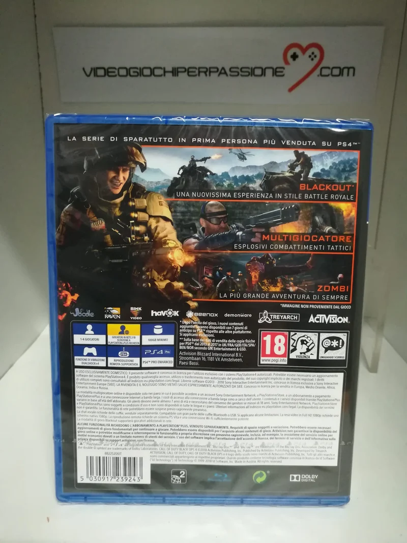 CALL OF DUTY BLACK OPS 4 PS4 (completamente in italiano)