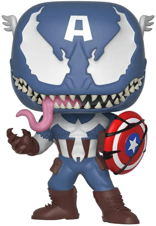 Venom POP! Marvel Venomized Captain America 9 cm PRE-ORDER 08-2022