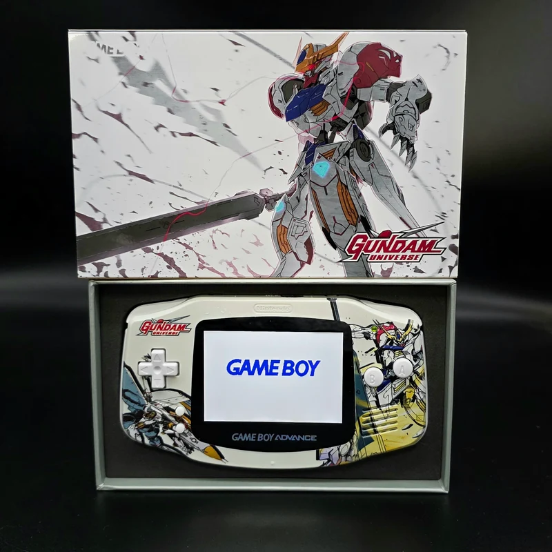 Nintendo Game Boy Advance (GBA) Custom Gundam Backlit Handheld Console