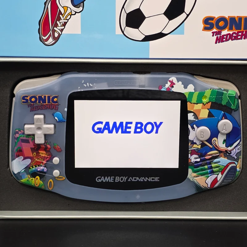 Nintendo Game Boy Advance (GBA) Custom Sonic Backlit Handheld Console