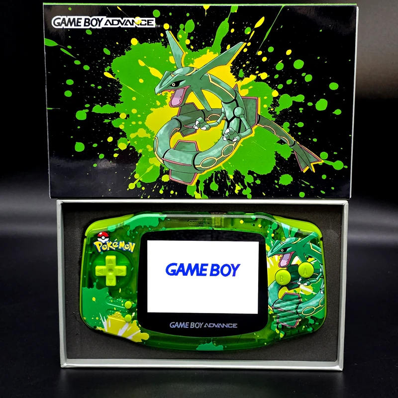 Nintendo Game Boy Advance (GBA) Custom Rayquaza Backlit Handheld Console