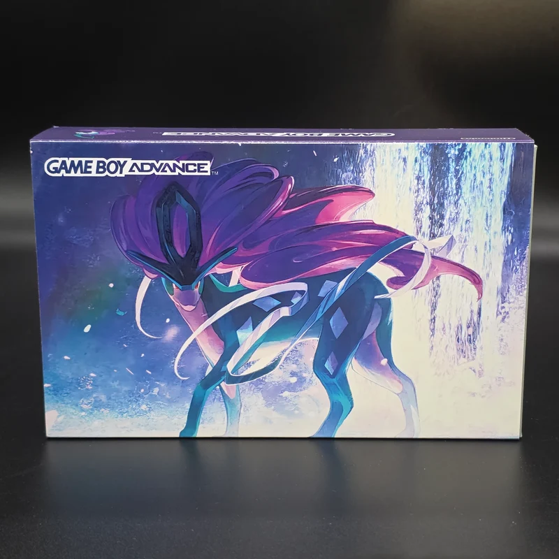 Nintendo Game Boy Advance (GBA) Custom Suicune Backlit Handheld Console