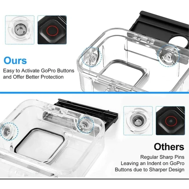 GoPro Hero 9 10 11 Waterproof Tight Underwater Case - Accessories