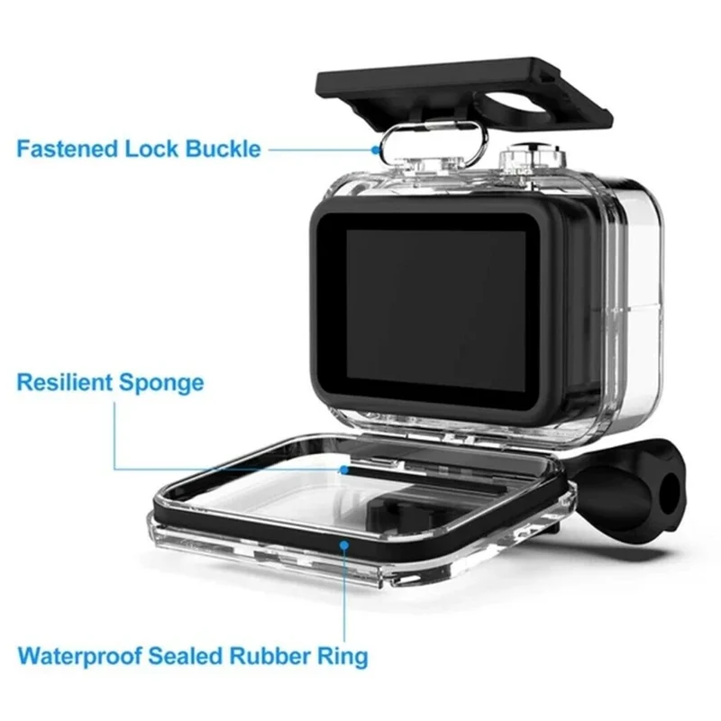GoPro Hero 9 10 11 Waterproof Tight Underwater Case - Accessories
