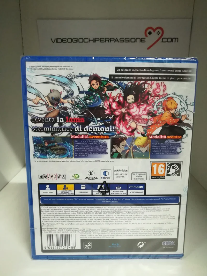 Demon Slayer-Kimetsu No Yaiba-The Hinokami Chronicles Playstation 4 (versione italiana)