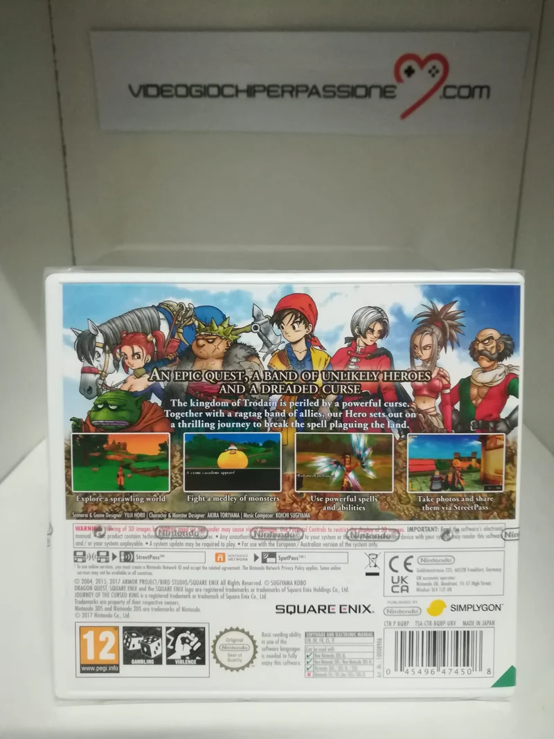 DRAGON QUEST VIII JOURNEY OF THE CURSED KING NINTENDO 3DS