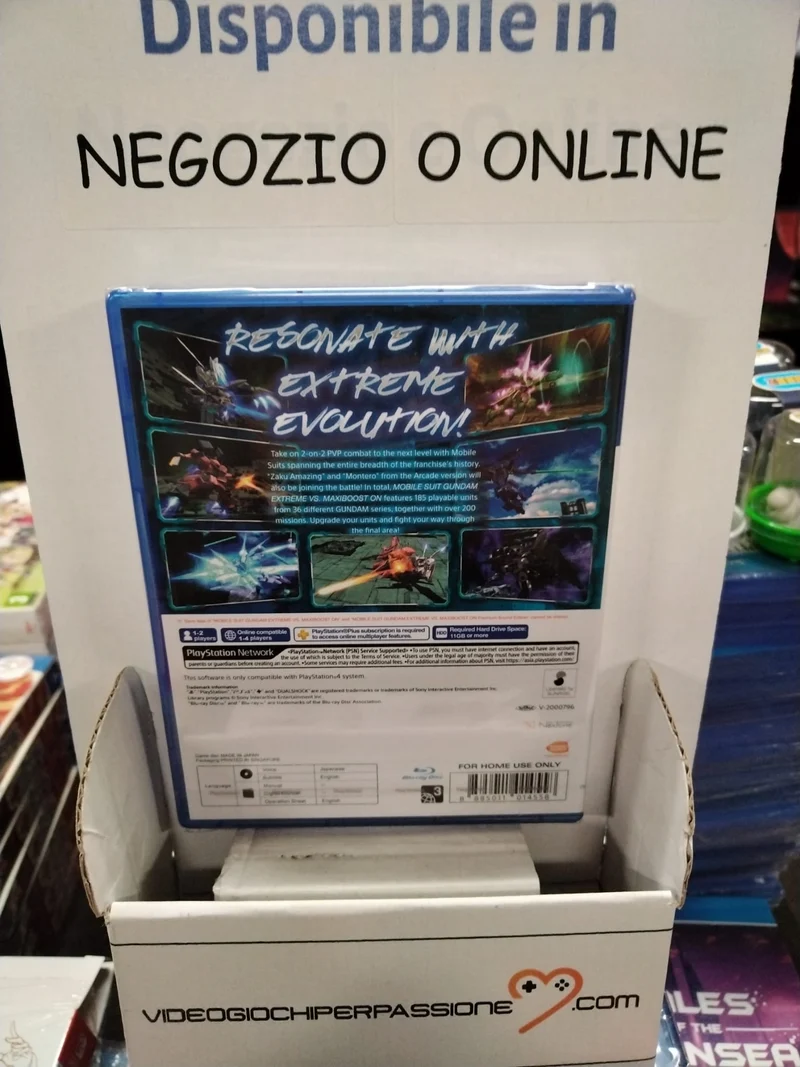 MOBILE SUIT GUNDAM: EXTREME VS. MAXIBOOST ON PS4 -SOTTOTITOLI: INGLESE