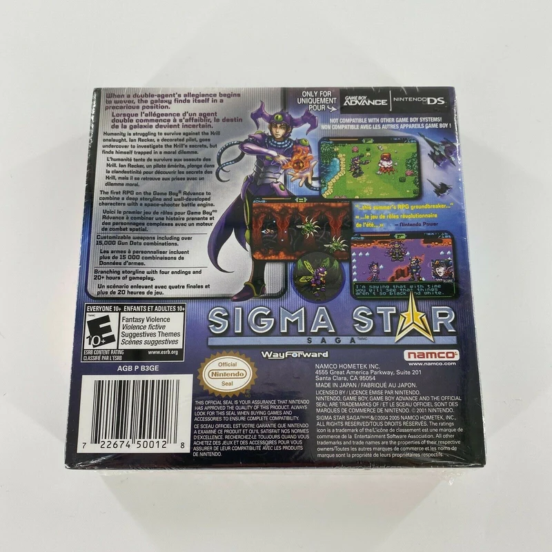 Sigma Star SAGA cartuccia in box GBA Nintendo Game Boy Advance [Edizione Americana]