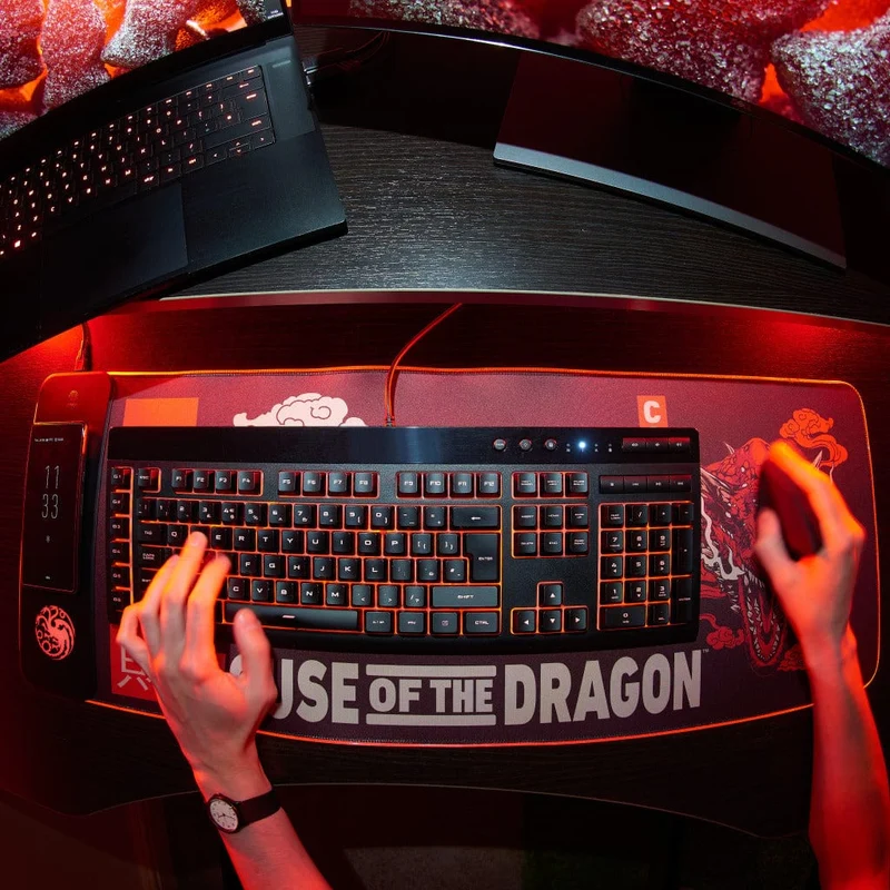 House of Dragons - Tappetino da gioco oversize e caricabatterie per cellulare-PRE-ORDER