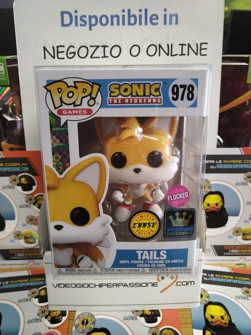 FUNKO POP Sonic The Hedgehog TAILS - CHASE +FLOCKED-