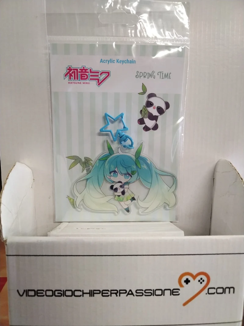 HATSUNE MIKU SPRING TIME PORTACHIAVI IN ACRILICO
