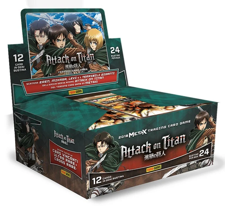 Attack on Titan Card Box 24 Buste Edizione Italiana BOX COMPLETO