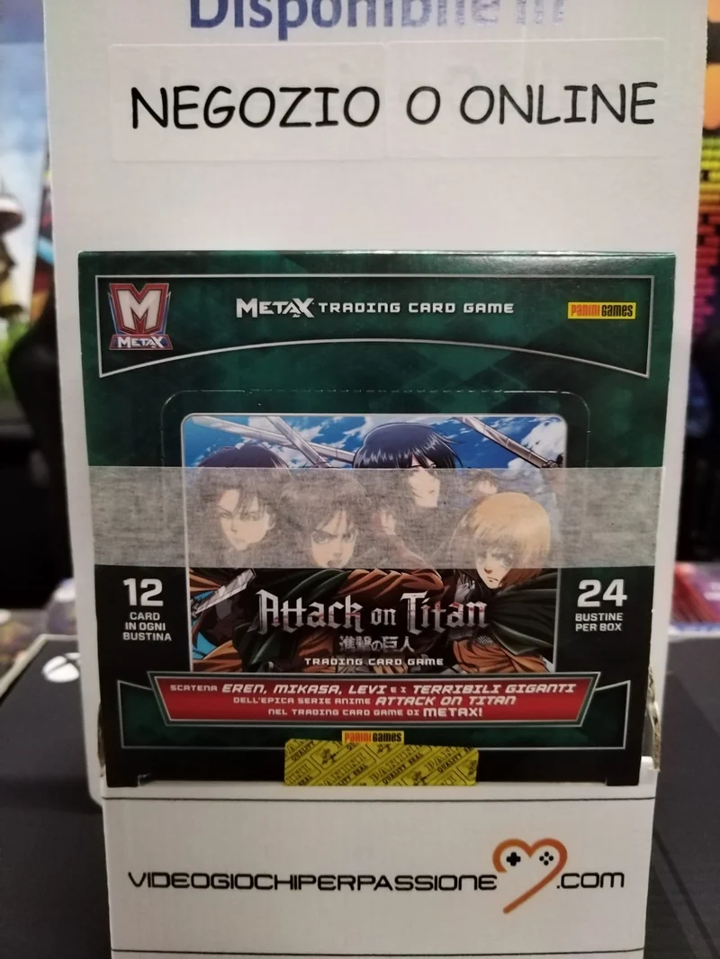 Attack on Titan Card Box 24 Buste Edizione Italiana BOX COMPLETO