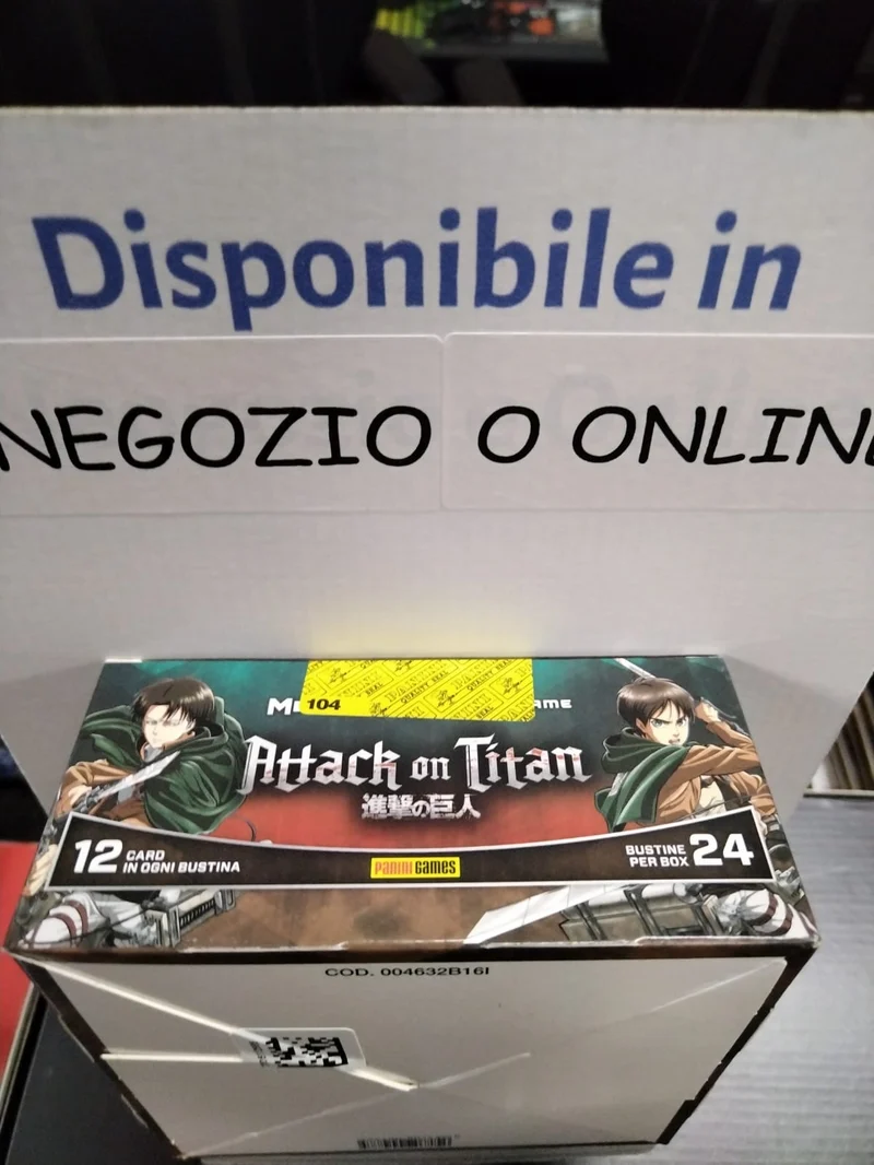 Attack on Titan Card Box 24 Buste Edizione Italiana BOX COMPLETO