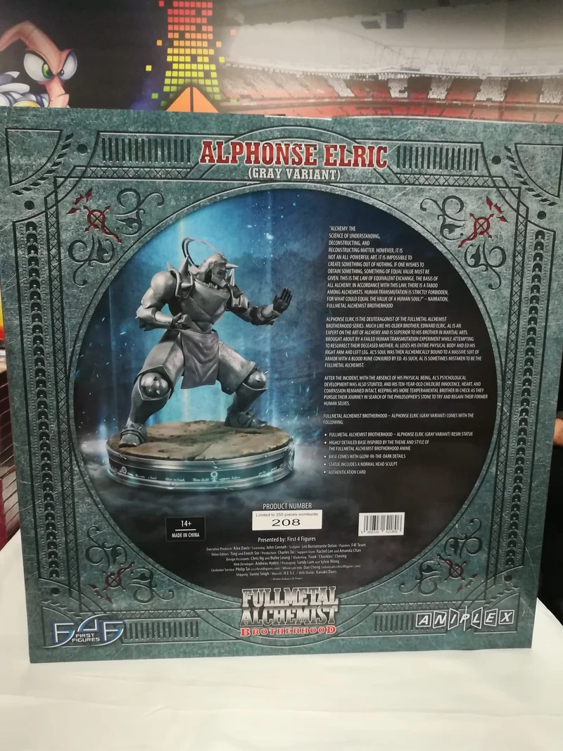 Fullmetal Alchemist Brotherhood Statue Alphonse Elric Gray Variant 55 cm