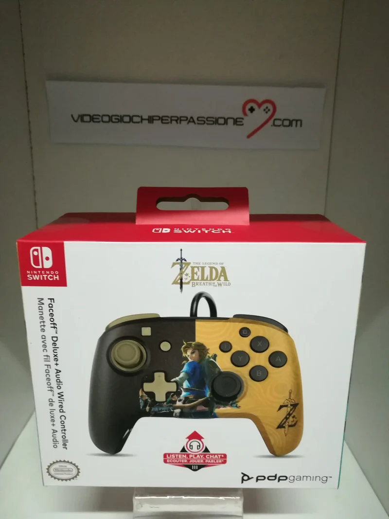 Controller ZELDA BREATH OF THE WILD -Nintendo Switch-Cablato- Audio-PDP GAMING