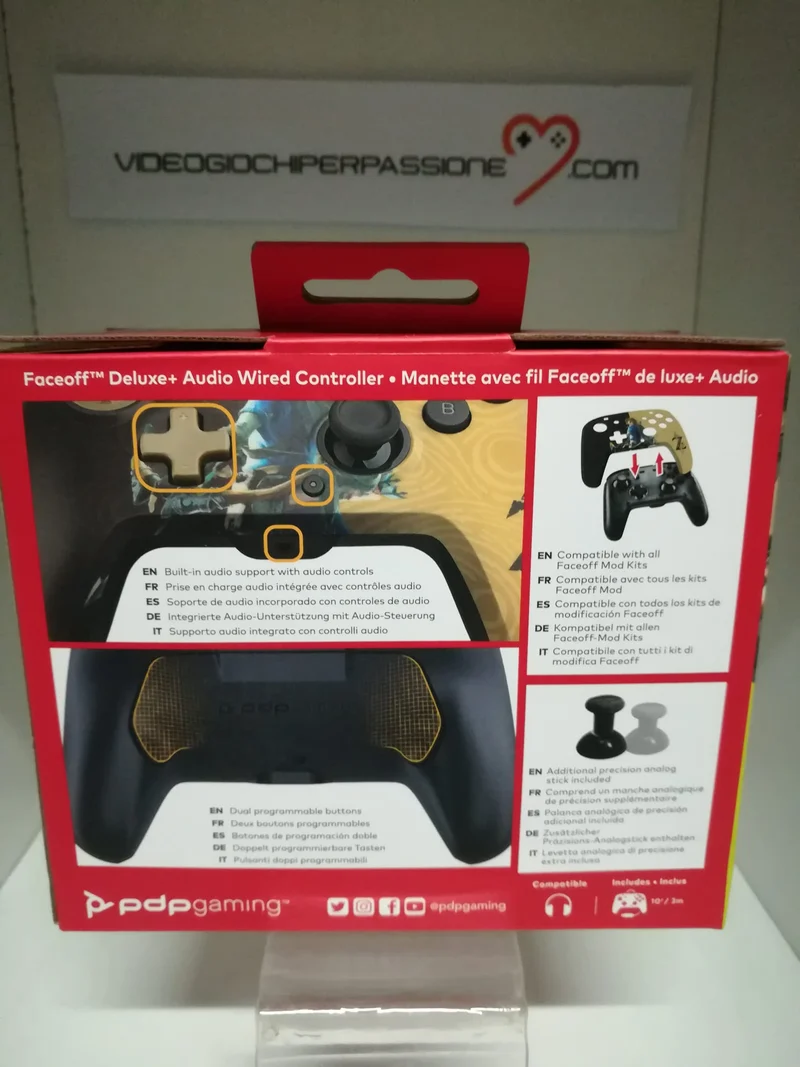 Controller ZELDA BREATH OF THE WILD -Nintendo Switch-Cablato- Audio-PDP GAMING