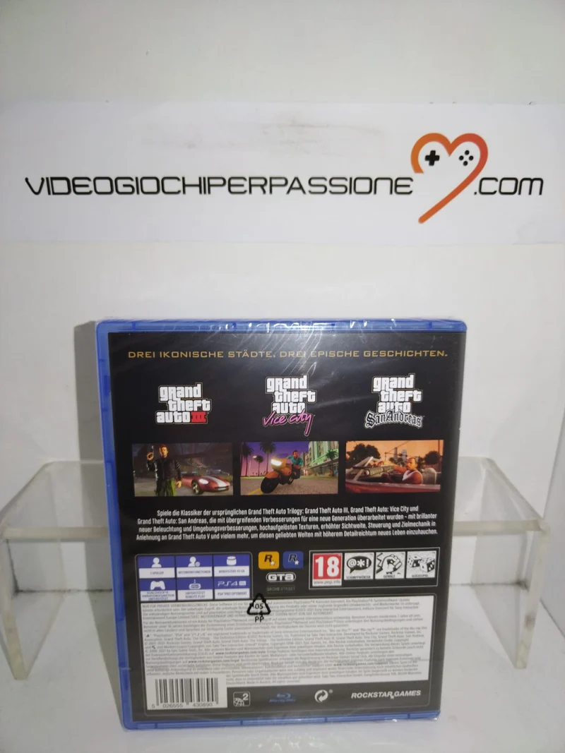 GTA - Grand Theft Auto: The Trilogy- The Definitive Edition - PlayStation 4 Edizione Europea