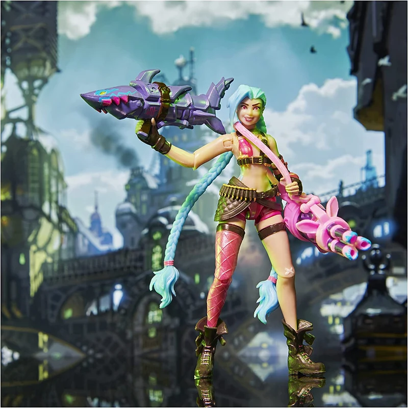 League of Legends Set da 5 Pezzi-Heimerdinger-Jinx-VI-Caitlyn-Ekko ACTION FIGURE