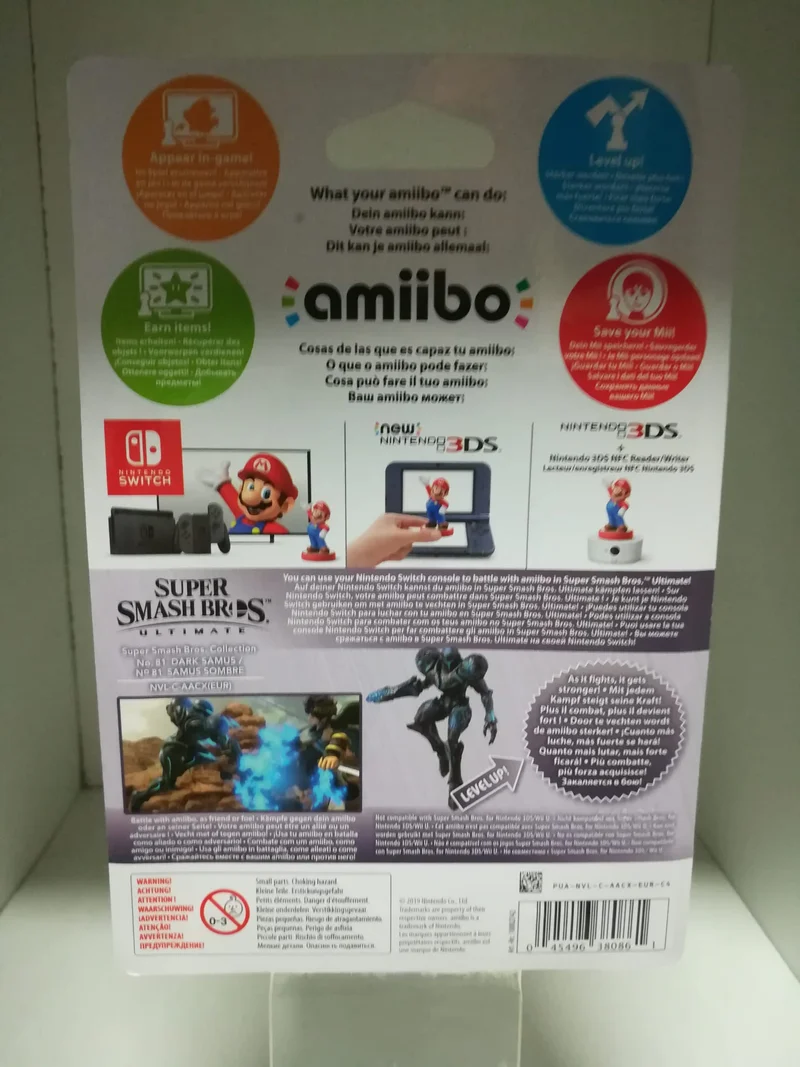 AMIIBO DARK SAMUS N.81 SUPER SMASH BROS NINTENDO AMIIBO
