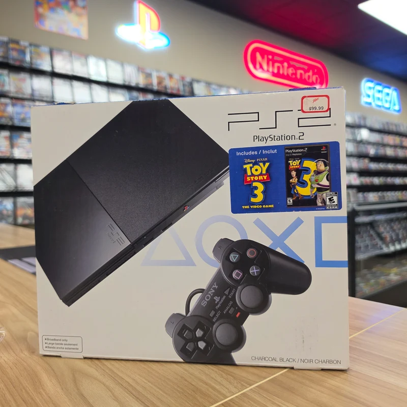 "Factory Sealed" Sony PlayStation 2 PS2 Slim SCPH-9001 Toy Story 3 Bundle