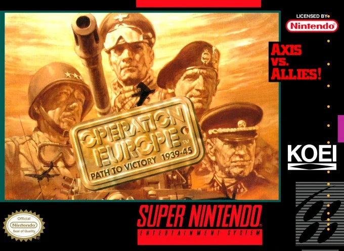 Operation Europe Path to Victory 1939-45 - Nintendo SNES