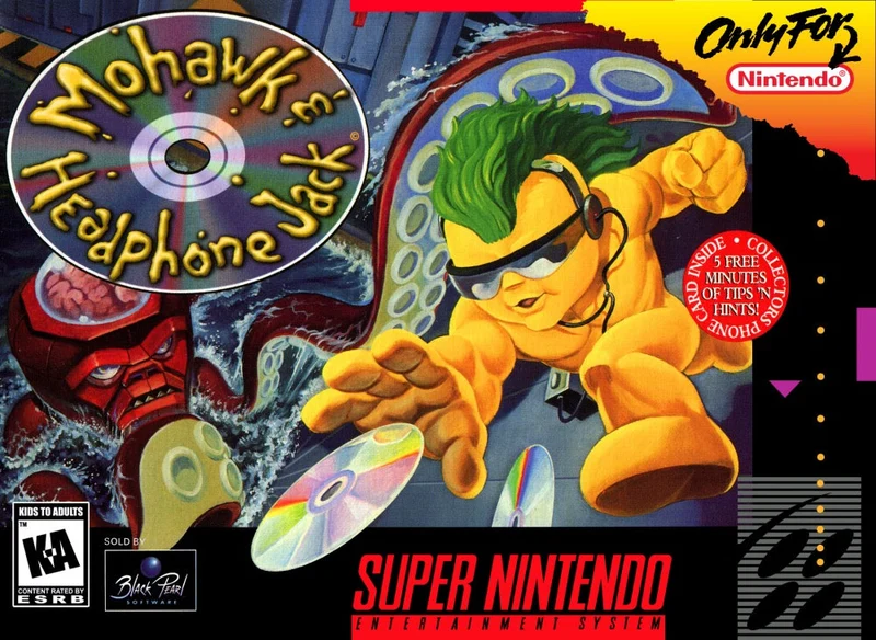 Mohawk and Headphone Jack - Nintendo SNES