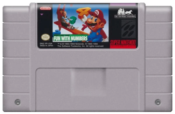 Mario's Early Years Fun With Numbers - Nintendo SNES