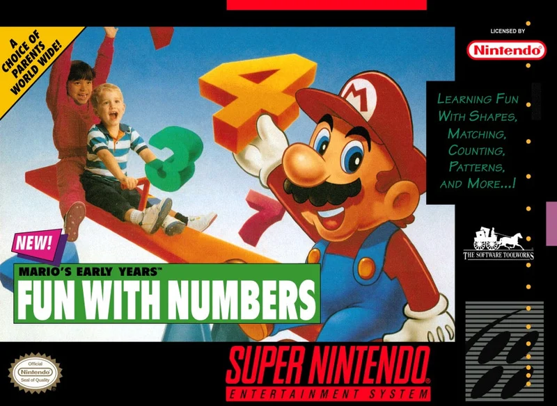 Mario's Early Years Fun With Numbers - Nintendo SNES