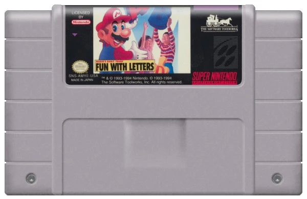 Mario's Early Years Fun with Letters - Nintendo SNES