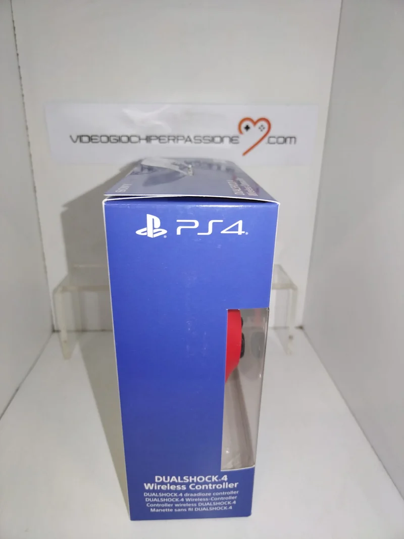 PlayStation 4 - Dualshock 4 Controller Wireless V2, Rosso (Magma Red) (ORIGINALE)