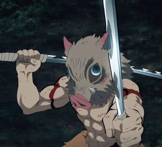 KATANA IN FOAM C/FODERO DEMON SLAYER HASHIBIRA INOSUKE (105 CM)