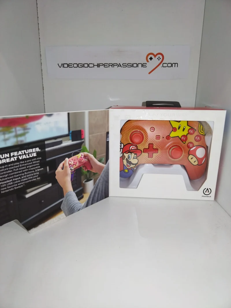 Controller cablato Nintendo Switch - Mario Vintage-