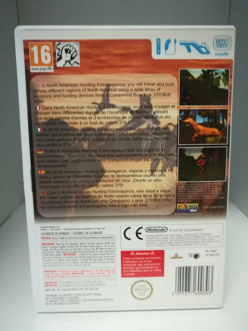 NORTH AMERICAN HUNTING EXTRAVAGANZA NINTENDO WII (usato garantito)