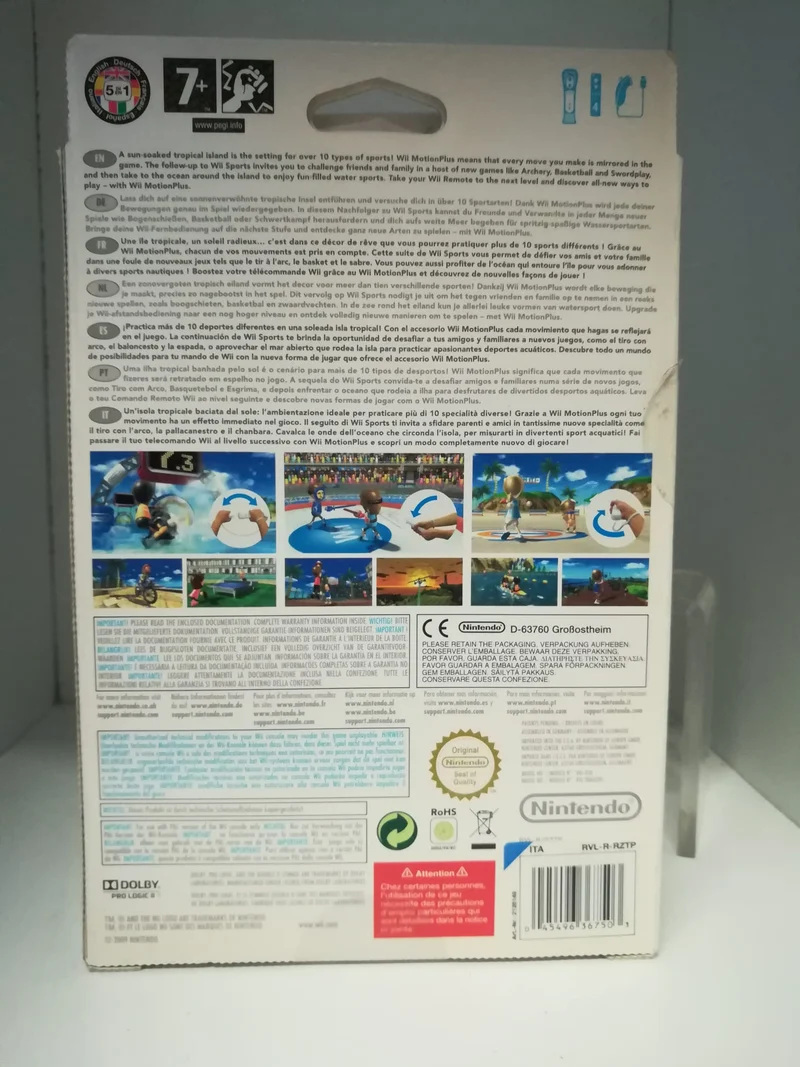 NINTENDO WII SPORTS RESORT +WII MOTION PLUS (usato garantito)