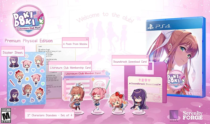 Doki Doki Literature Club Plus! Premium Physical Edition – Playstation 4 Edizione Americana