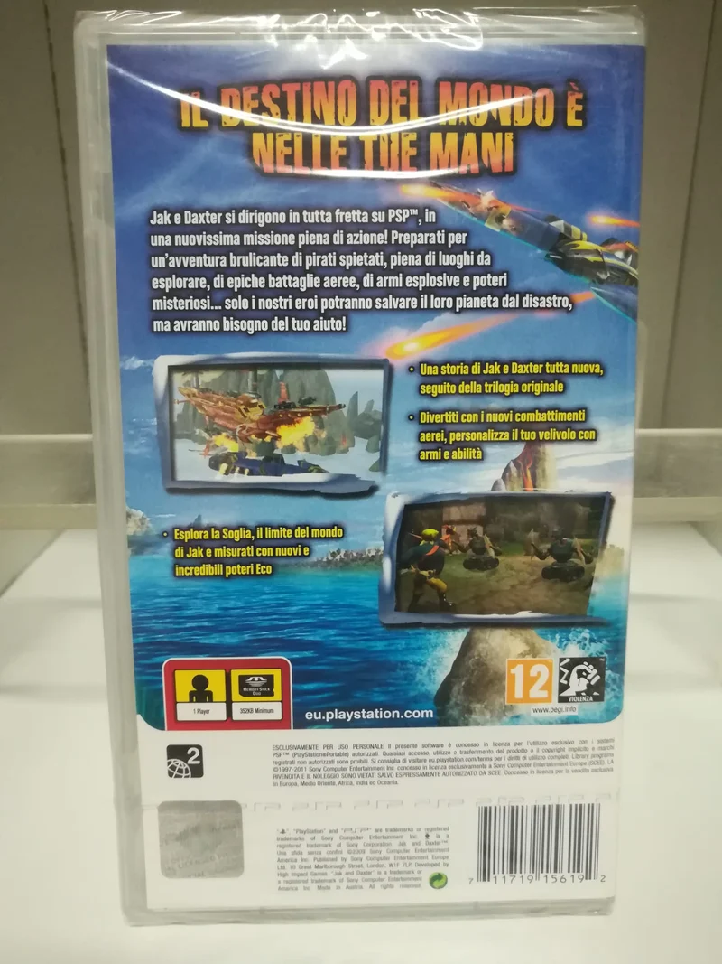 JAK AND DEXTER una sfida senza confini PLAYSTATION PSP (VERSIONE ITALIANA)